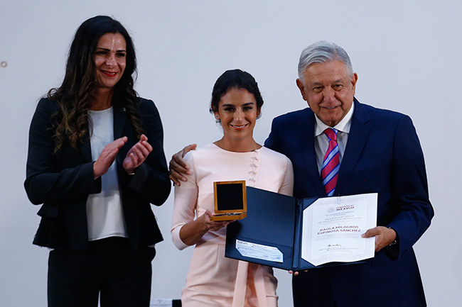 Espinosa recibe el Premio Nacional del Deporte 2019