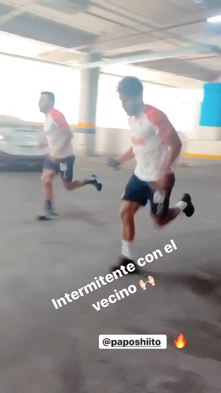Vega y Ponce, en su entrenamiento