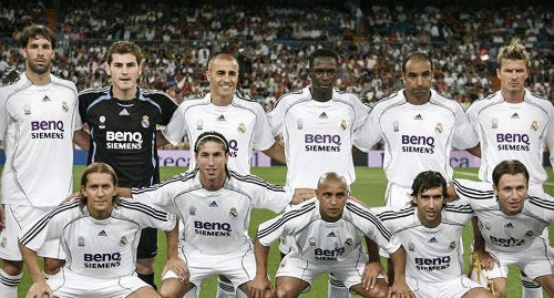 La plantilla del Real Madrid en el 2007