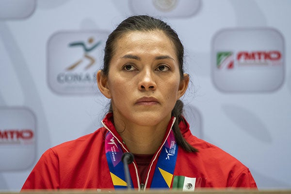 María del Rosario Espinoza en conferencia 