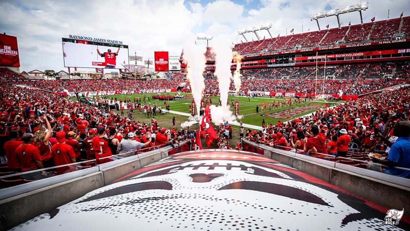 El estadio de Tampa Bay previo a un juego