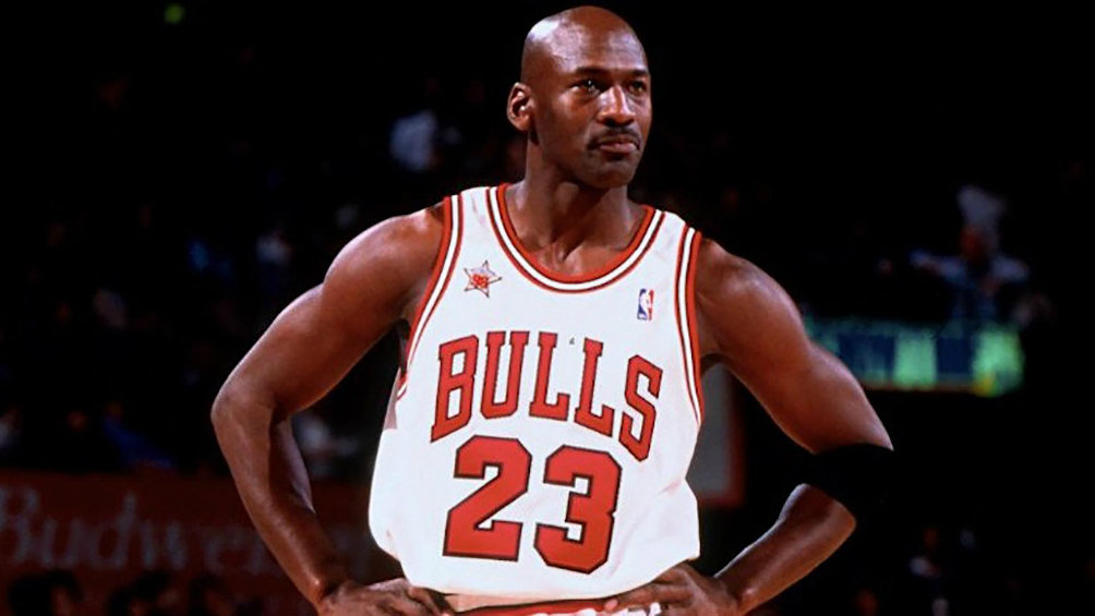 'MJ' durante un partido de los Bulls