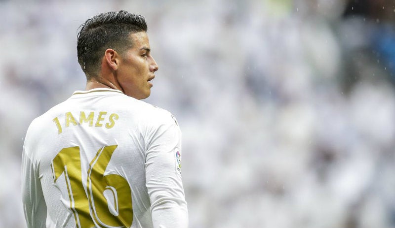 James Rodríguez en partido