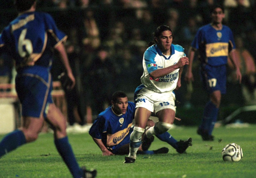 Paco Palencia en la Final de Copa Libertadores 2001