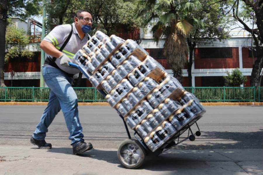 Traslado de cerveza en Ciudad de México