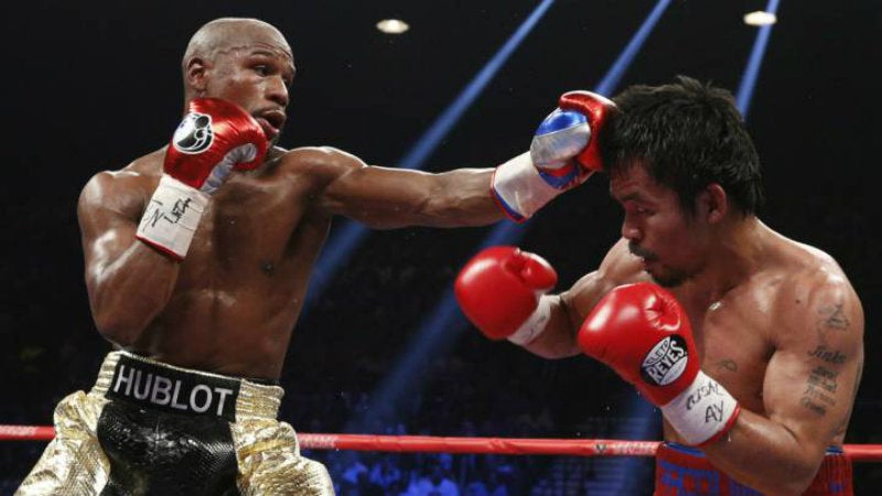 Pacquiao y Mayweather en pelea