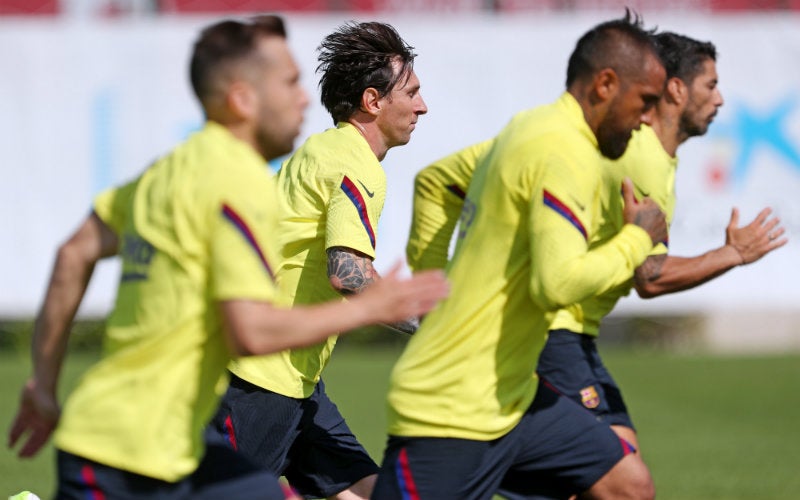 Barcelona en entrenamiento