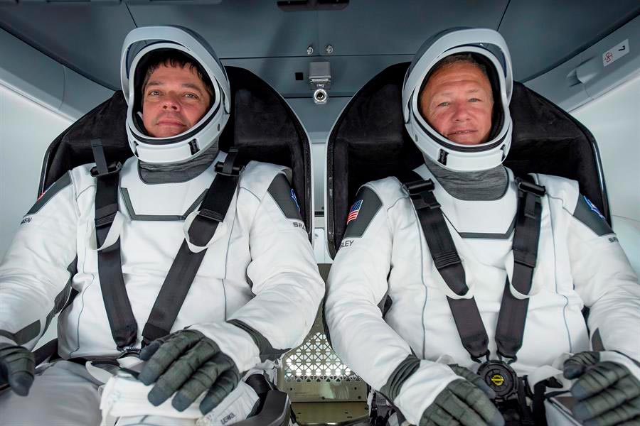 Los astronautas del  SpaceX Falcon 9