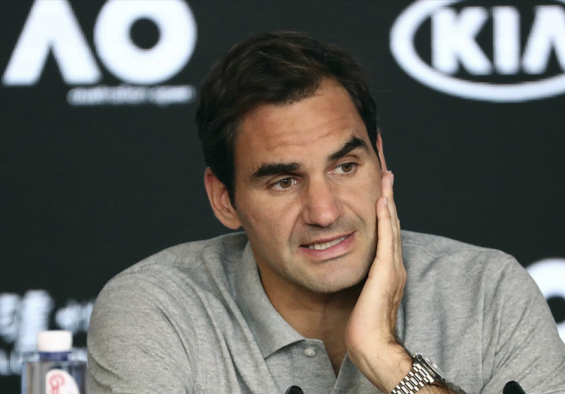 Federer en conferencia de prensa