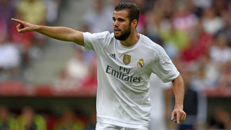 Nacho Fernández en celebración con Real Madrid 