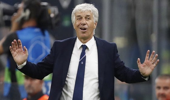 Gasperini en un juego con Atalanta 