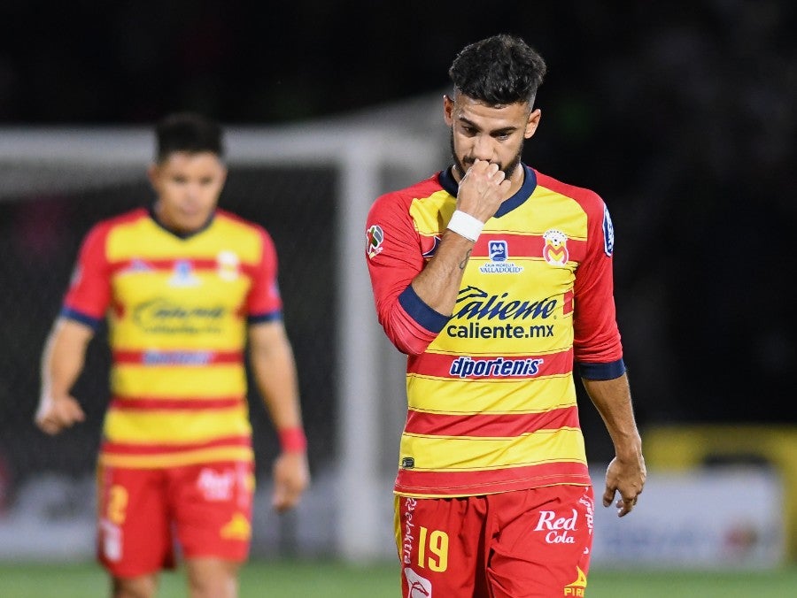 Lucas Villafáñez durante un partido con Morelia