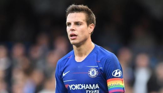 El defensa español del Chelsea, César Azpilicueta