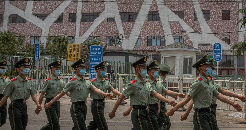 Guardias en Pekín