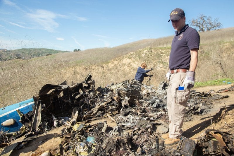 Lugar del accidente de helicóptero de Kobe Bryant