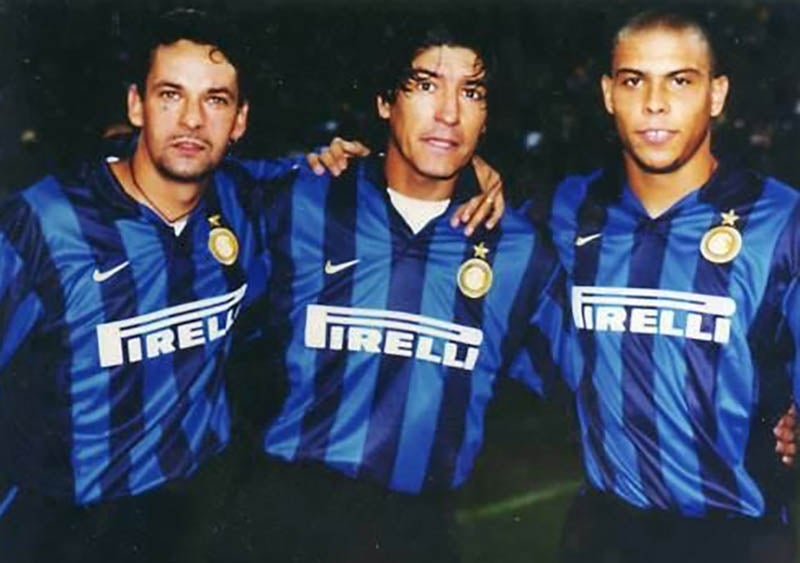 Baggio, Zamorano y Ronaldo en su paso por el Inter 