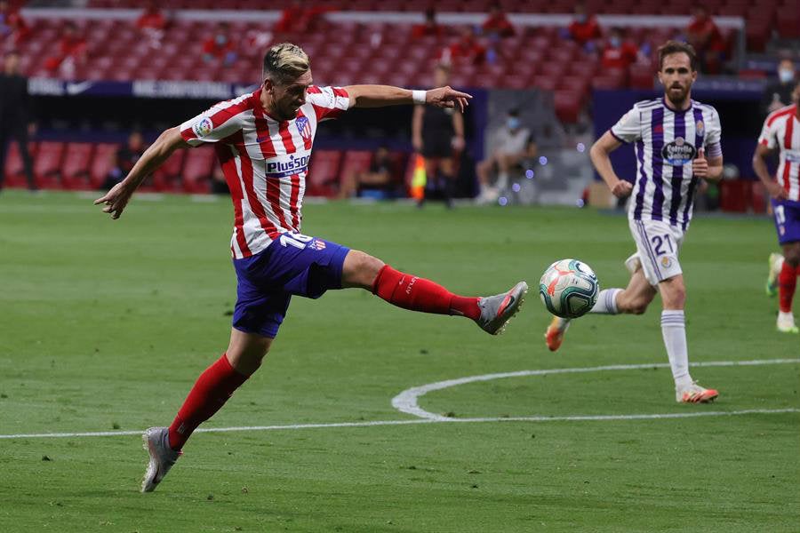 Hécgtor Herrera durante el juego ante Valladolid