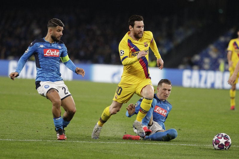 Duelo de Ida entre el Napoli y Barcelona en Champions 