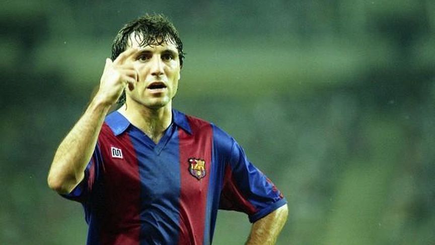 Hristo Stoichkov como jugador del Barcelona