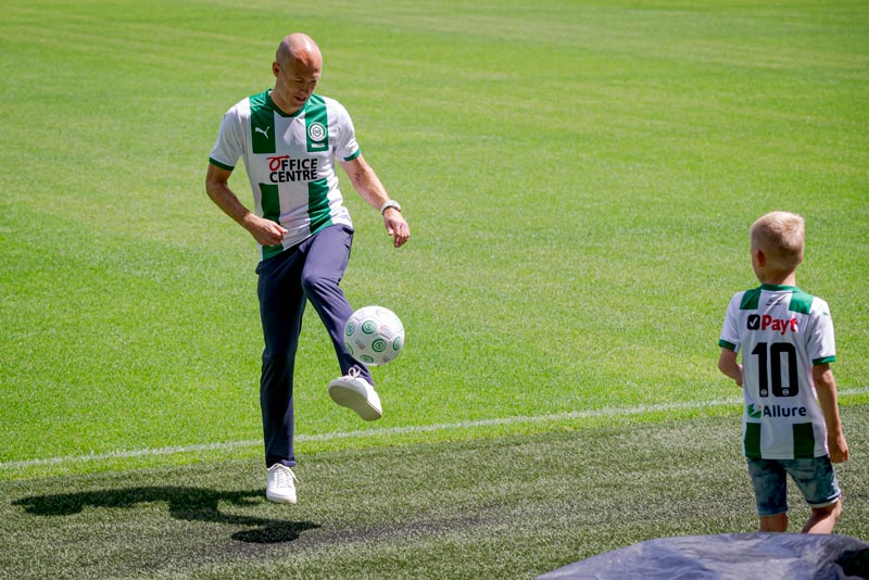 El holandés en su presentación