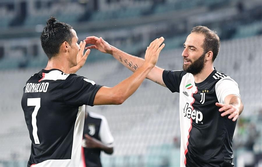 Cristiano Ronaldo celebrando un gol con la Juventus