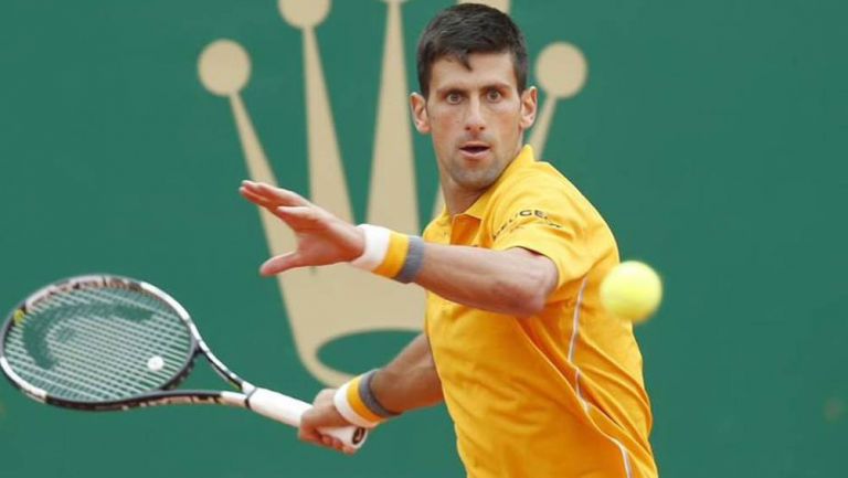 Novak Djokovic durante un duelo