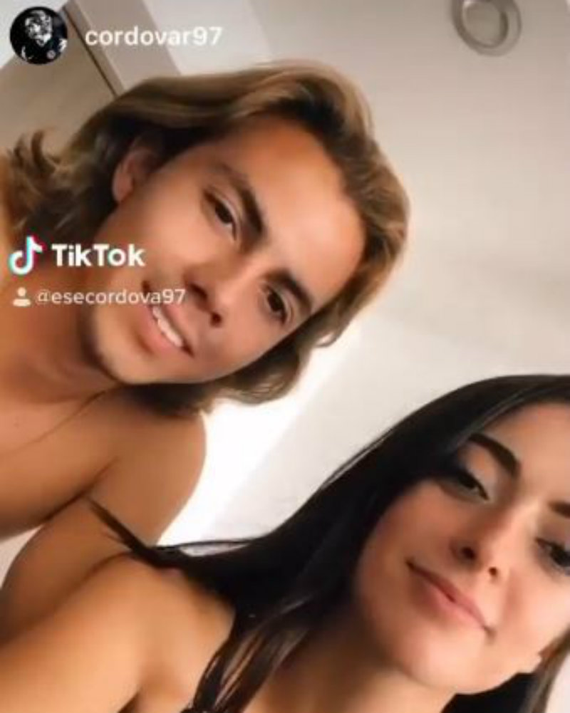 La pareja en el video de TikTok