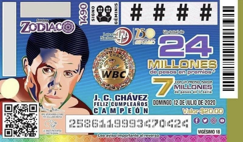 Billete de Julio César Chávez