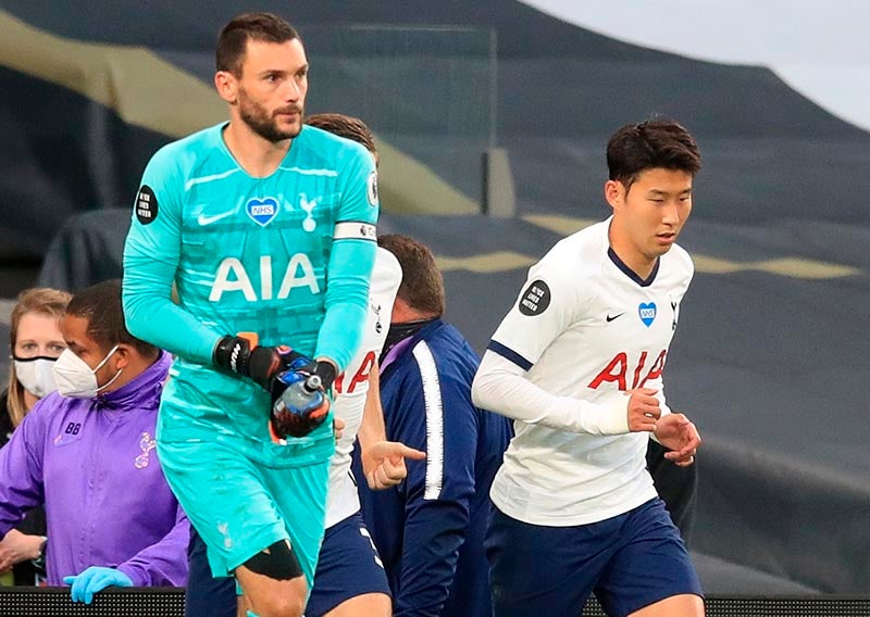 Lloris y Heung-min Son, en un compromiso del Tottenham 