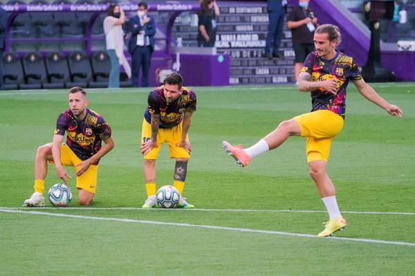 El francés calentando para un partido