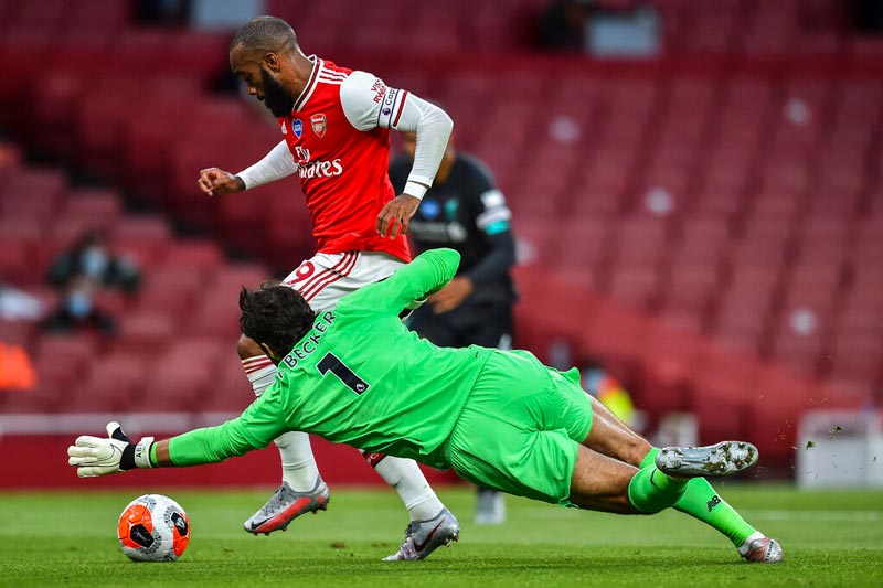 Alexandre Lacazette, en la jugada de gol