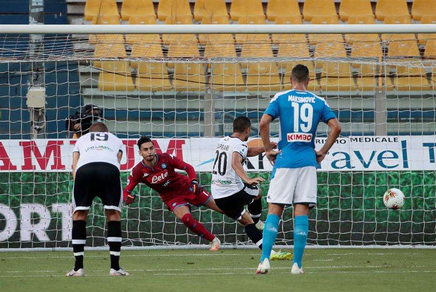 El primer gol del Parma desde los once pasos 