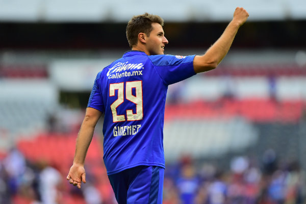 'Chaquito' celebra un gol con La Máquina