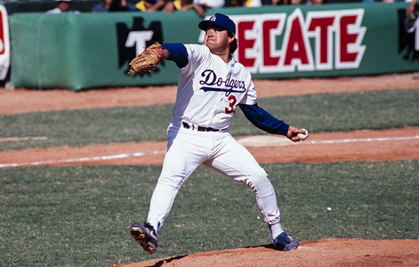 Fernando Valenzuela en su paso por Grandes Ligas