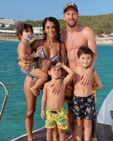 Los Messi disfrutando de las vacaciones 