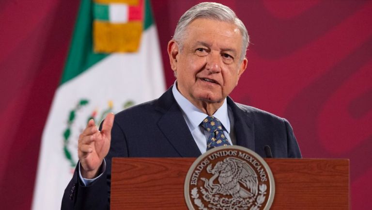 López Obrador en conferencia en Palacio Nacional 