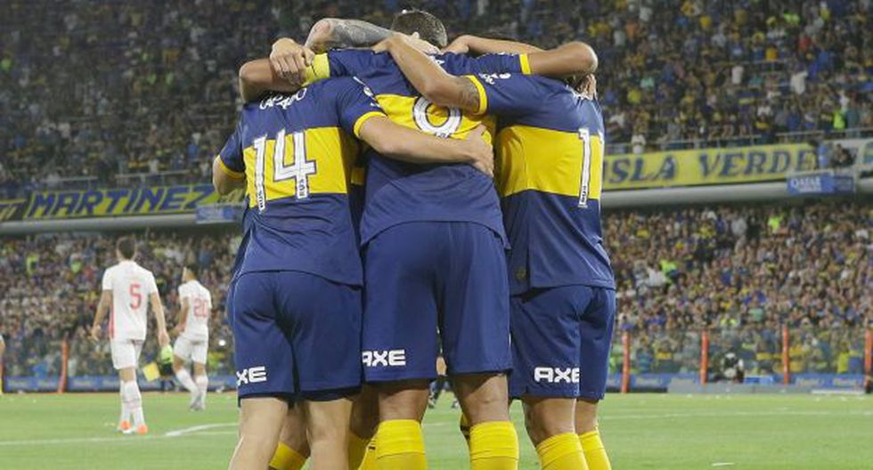 Boca en festejo