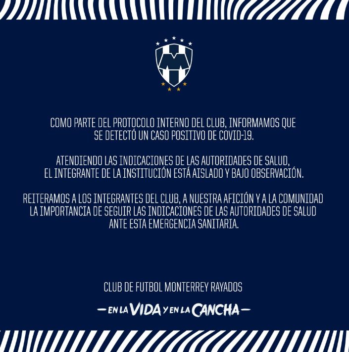 El comunicado del equipo de Monterrey 