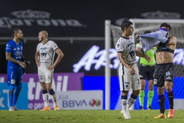 Jugadores felinos al final del encuentro vs Mazatán