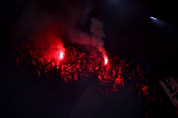 Fans del PSG en la capital francesa