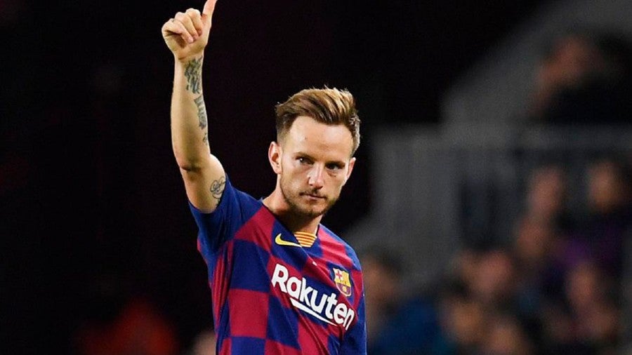 Ivan Rakitic durante un partido con Barcelona