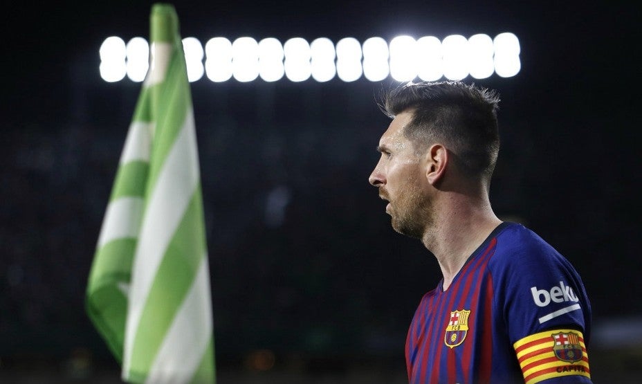 Messi en un juego ante el Betis 