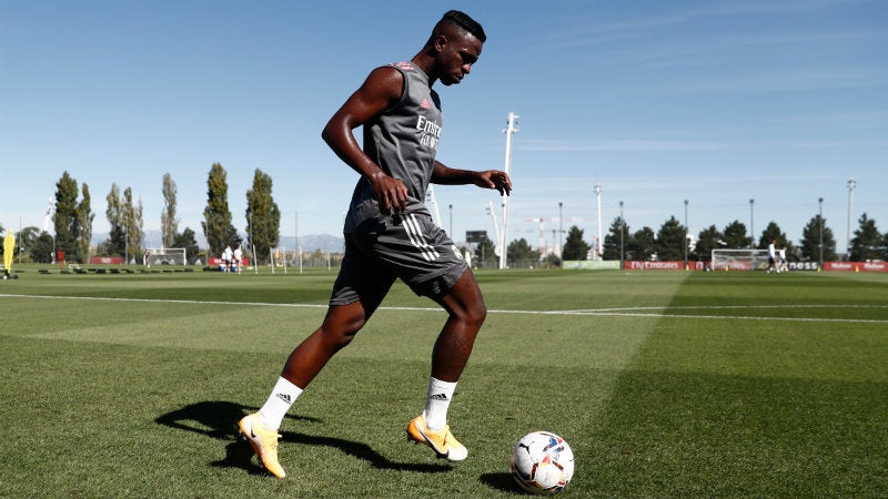 Vinicius en entrenamiento