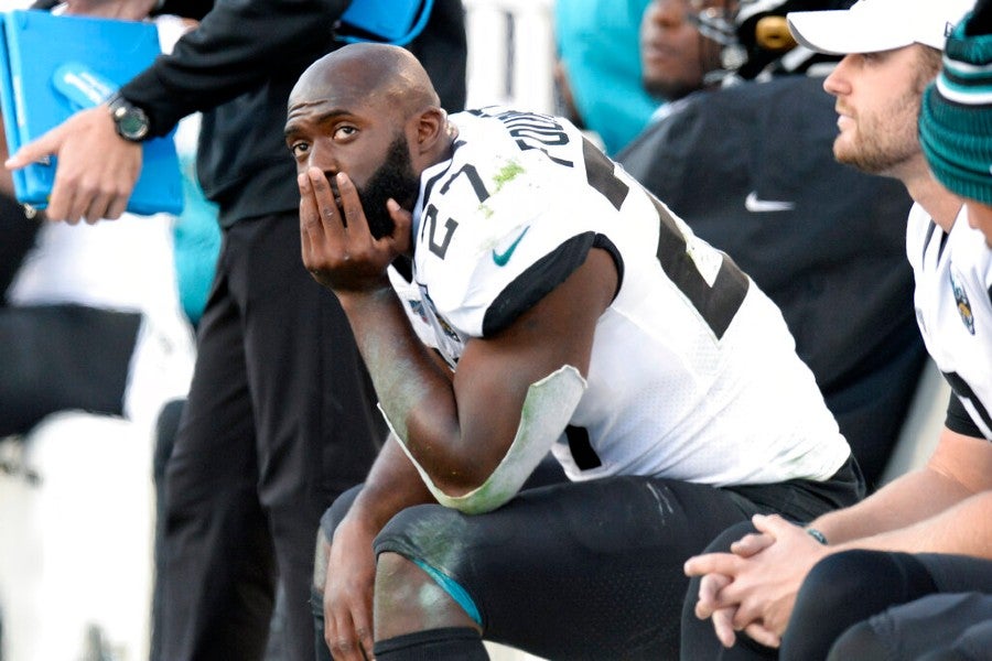 AP Leonard Fournette durante un partido con Jaguars