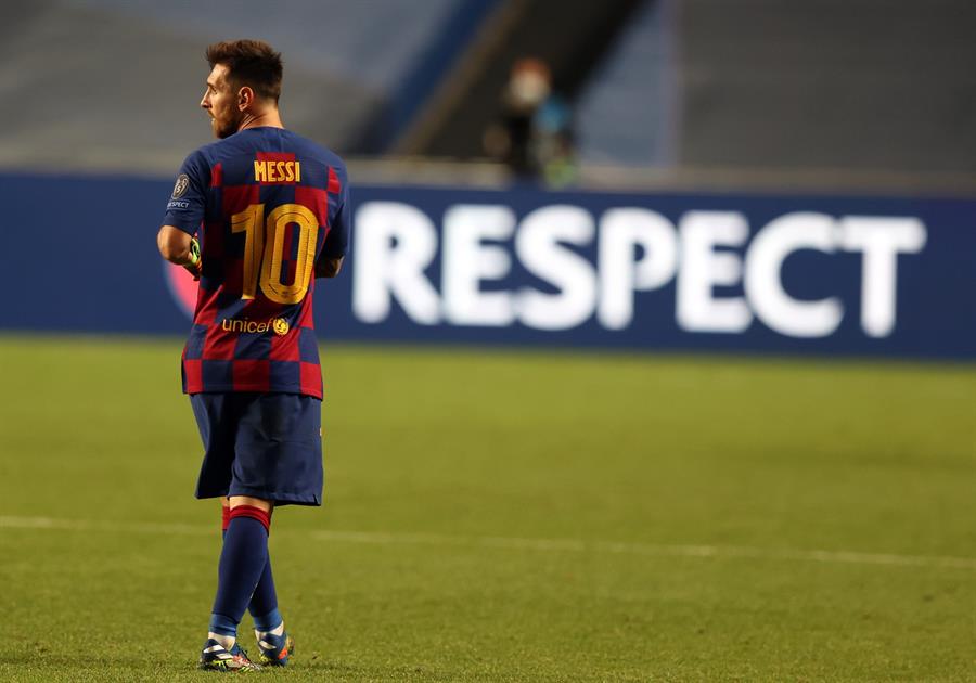 Lionel Messi en lamento con Barcelona