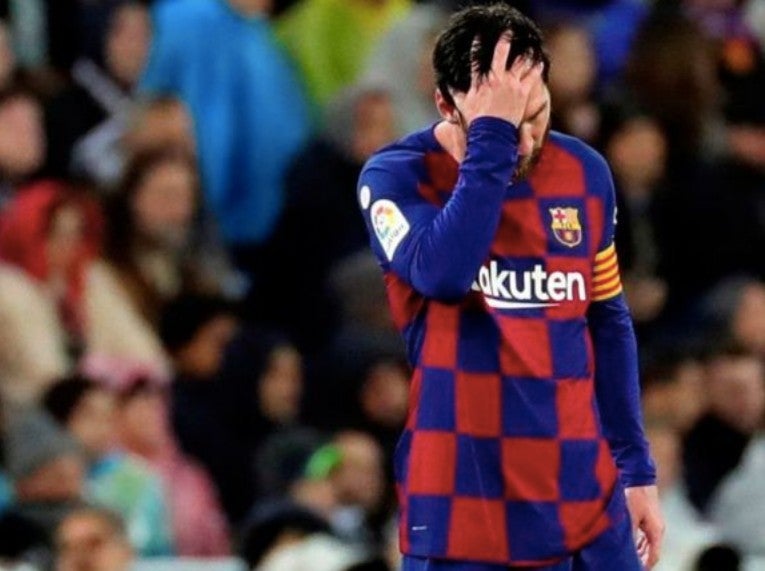 Messi tras una derrota blaugrana