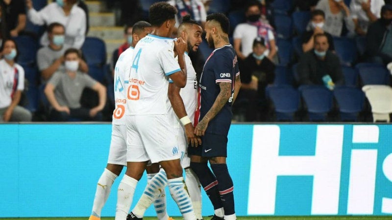 Payet y Neymar en pelea