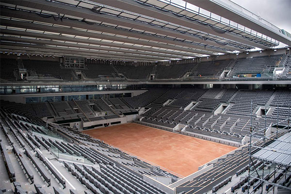 Una de las construcciones de Roland Garros 