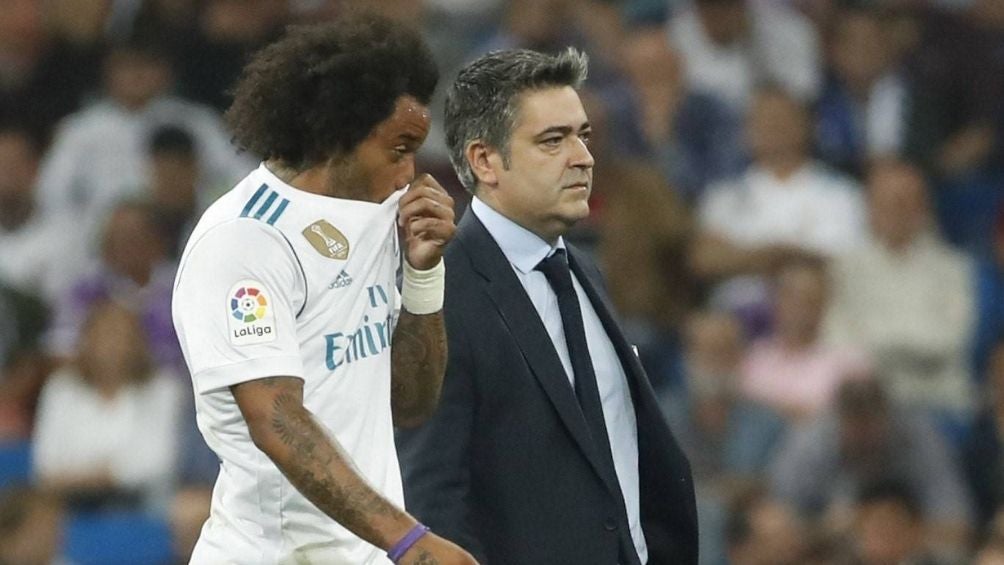 Marcelo en partido con el Real Madrid 