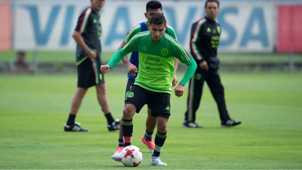 Orbelin Pineda con la Selección 